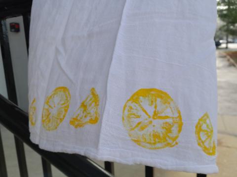 Lemon tea towel
