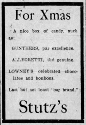 December 25, 1910, Paducah Sun advertisement