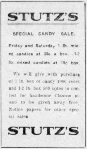 November 7, 1912, Paducah Sun Stutz's article