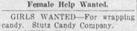 November 5, 1912, Paducah Sun advertisement for Stutz employees.