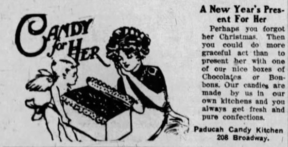 December 30, 1910, Paducah Sun advertisement