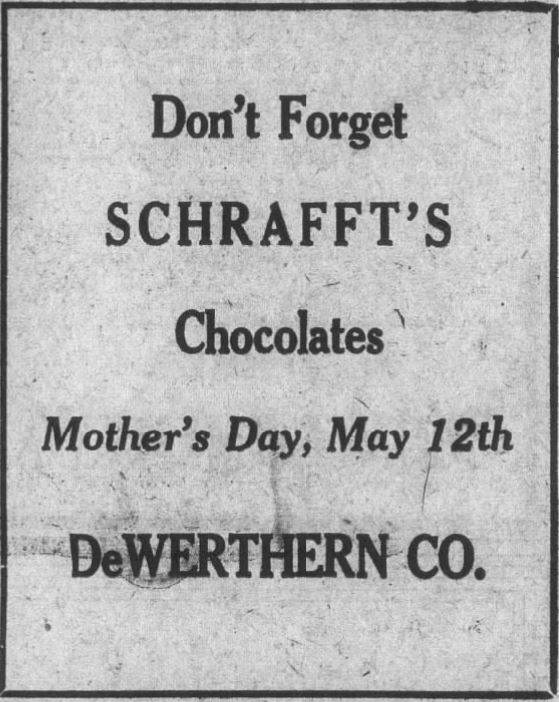 May 4, 1929, Paducah Sun advertisement for DeWerthern Co.