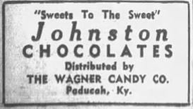 November 25, 1940, Paducah Sun advertisement for Wagner Candy Co.