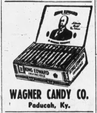 November 28. 1955, Paducah Sun, Wagner Candy Company advertisement. 