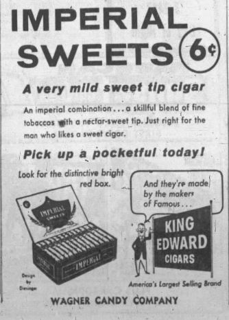 March 12, 1958, Paducah Sun, Wagner Candy Company advertisement.