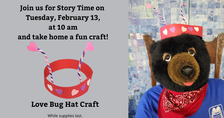 Love Bug Hat for Story Time take home craft.