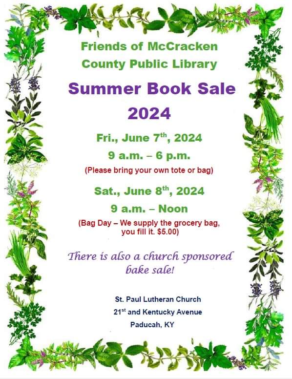 Mccracken County Library Book Sale at Andy Humphrey blog