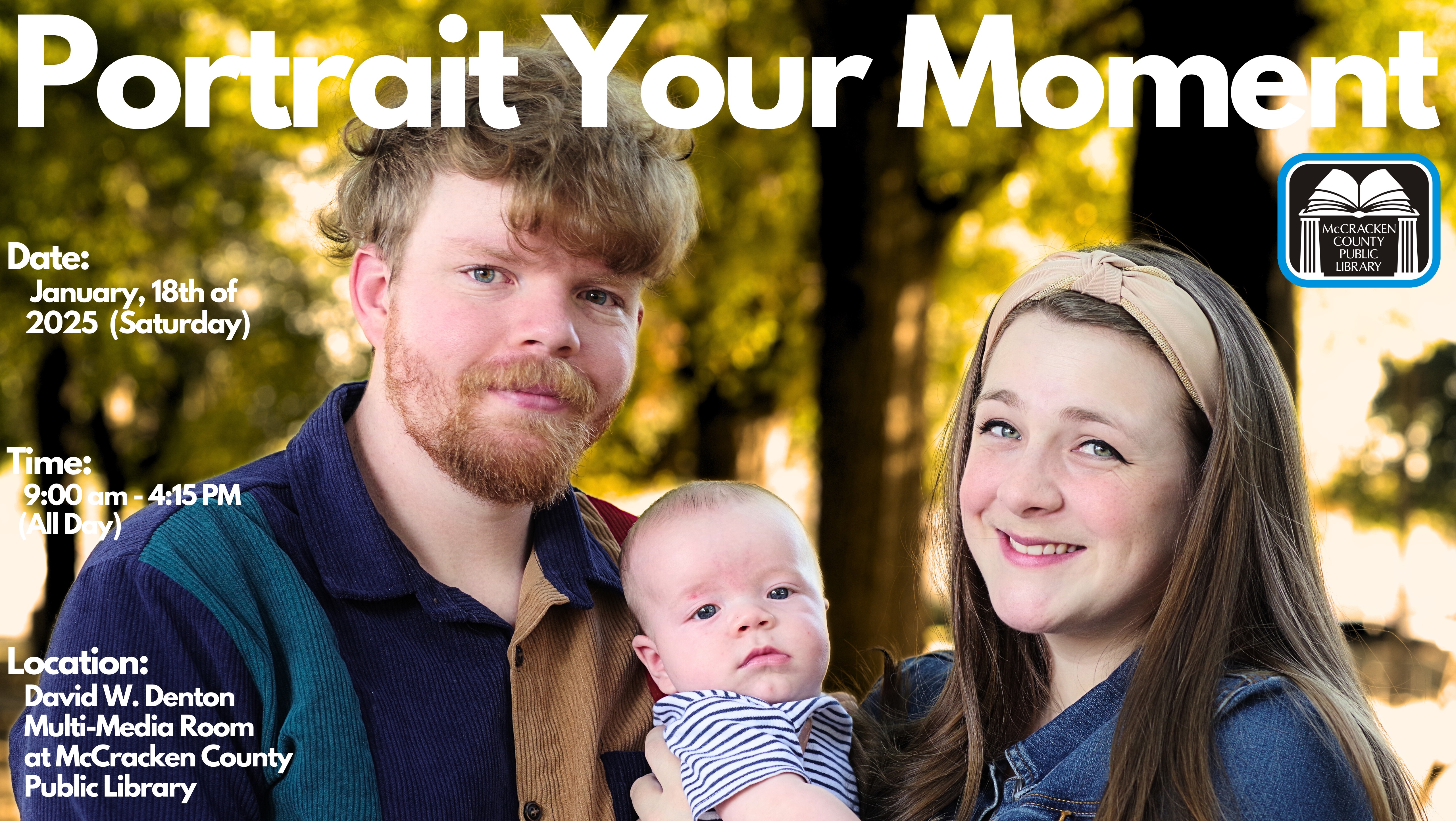 portrait flyer image young family