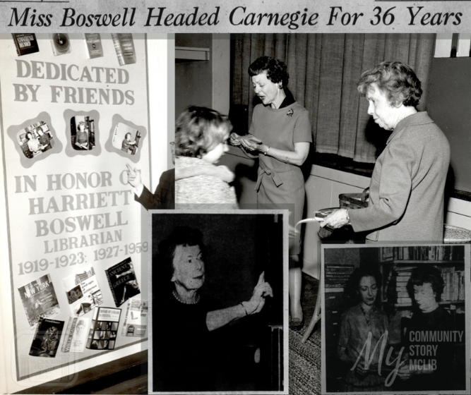 Harriett Boswell retires from Paducah Carnegie Library. Pictured with Virginia Jones. 