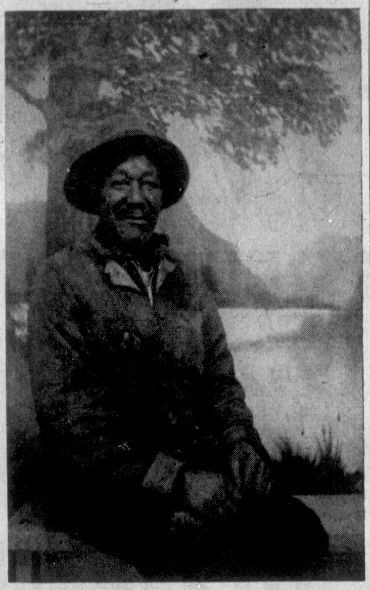 Newsprint reproduction of musician Nathan Bennet courtesy of the Paducah Sun, March 17, 1957