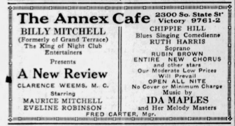 Annex Cafe Chicago advertisement