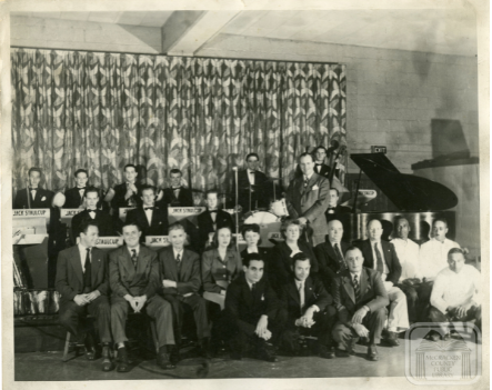 Jack Staulcup Orchestra at the Voor's in Paducah, KY, in 1946. Courtesy of Edna Edmiston and the McCracken County Public Libary