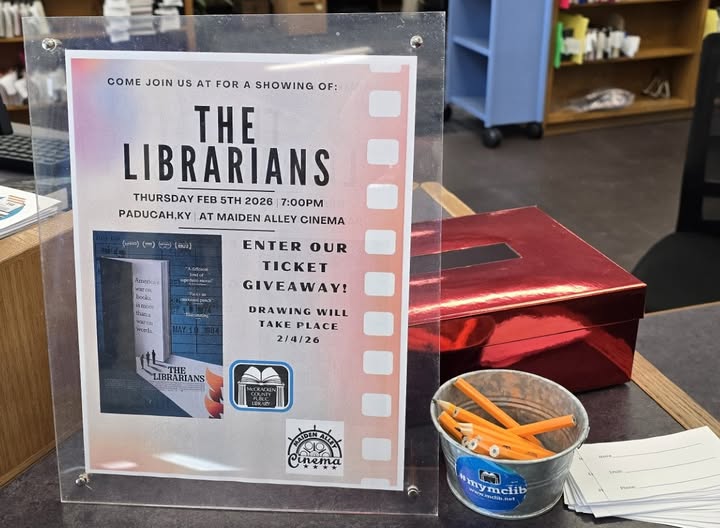 entry forms at the main desk for our ticket giveaway