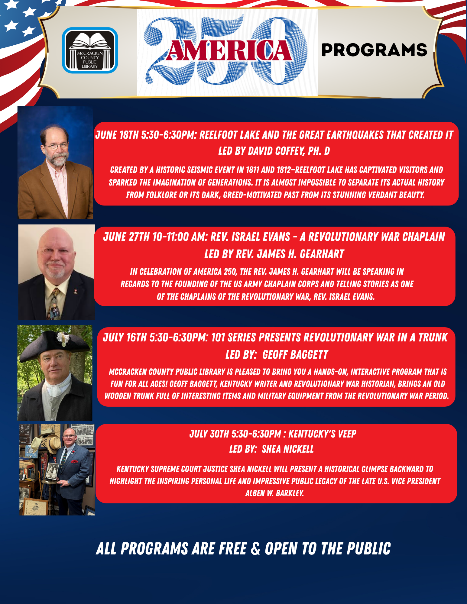 America 250 program list