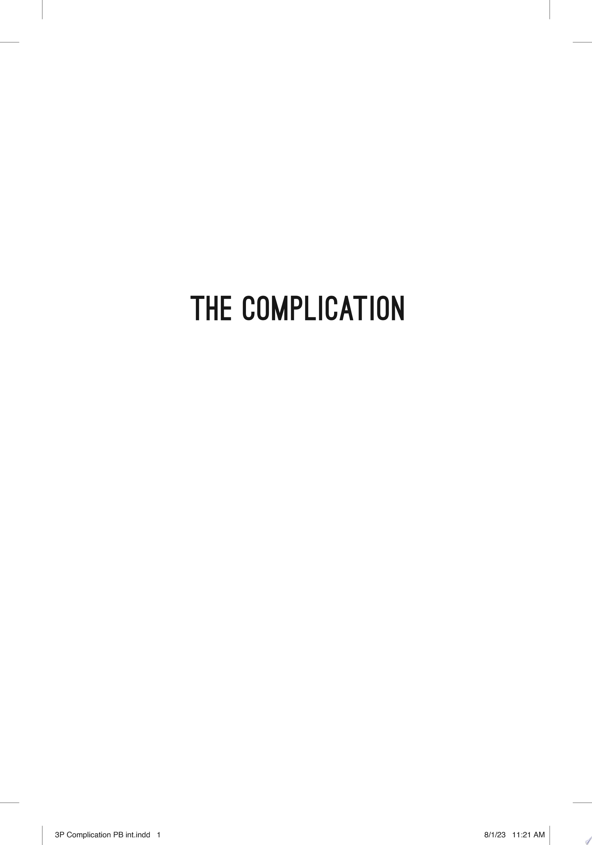 Image for "The Complication"