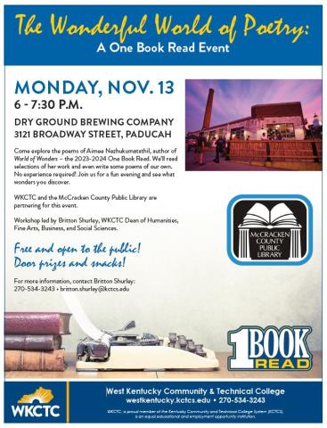 Poetry Event @ Dry Ground Brewing Company