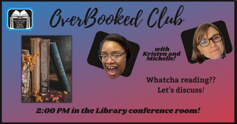 Come chat about books! moderated by Kristen and Michelle. 2:00 PM in the conference room!