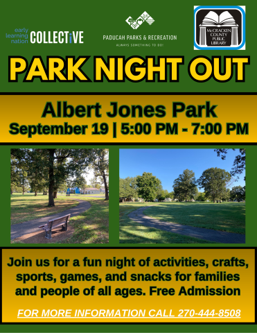 Park Night Out at Albert Jones Park, September 19 from 5-7