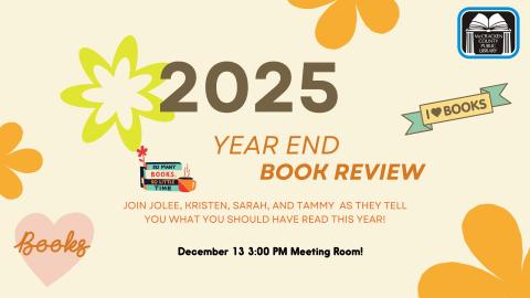 Join Jolee, Kristen, Sarah, and Tammy for an End of Year Book Review!