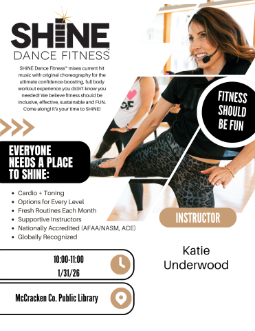shine dance workshop 1/31/26 at 10 am sign up online to reserve a spot!