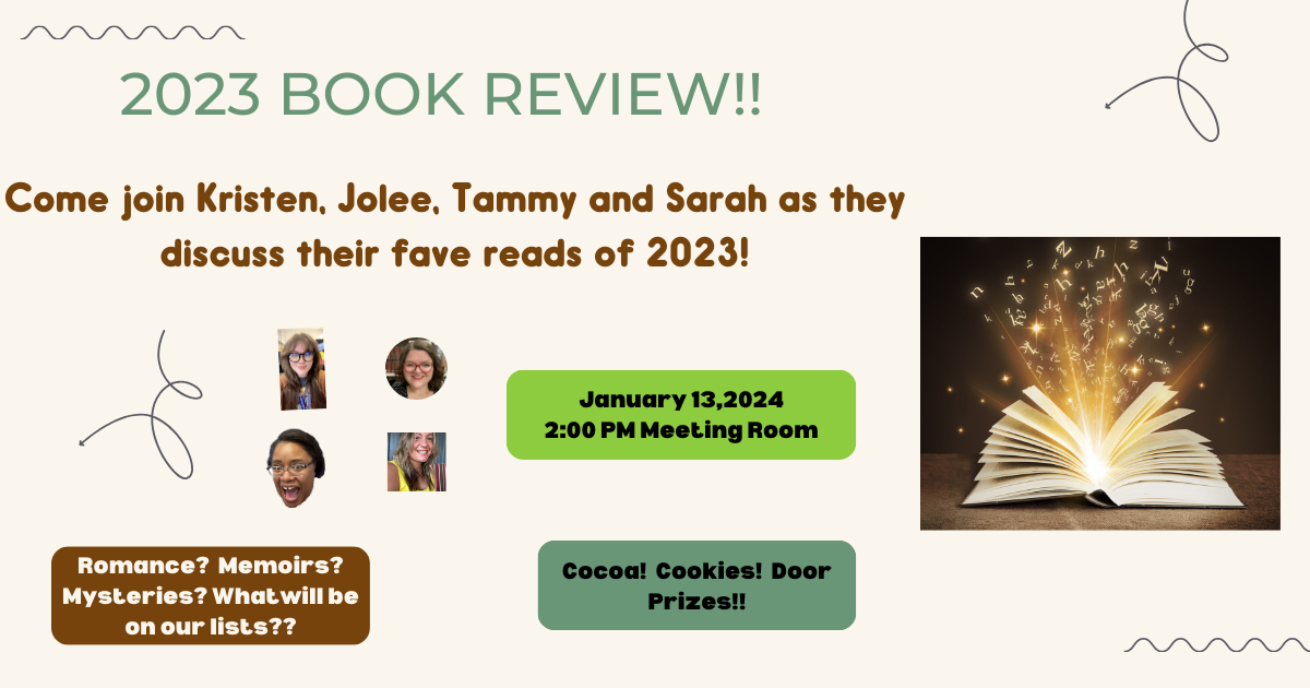 Book Review Party Jan 13 2024