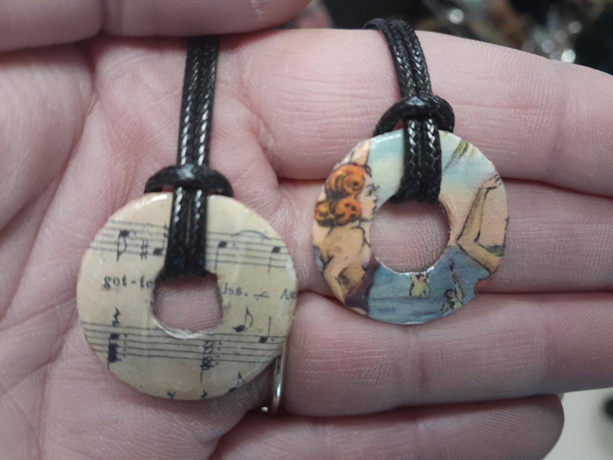 DIY washer necklaces