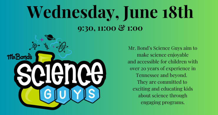 Summer Reading Program Mr. Bond's Science Guys