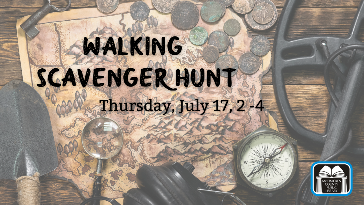 map background, walking scavenger hunt, July 17, 2-4