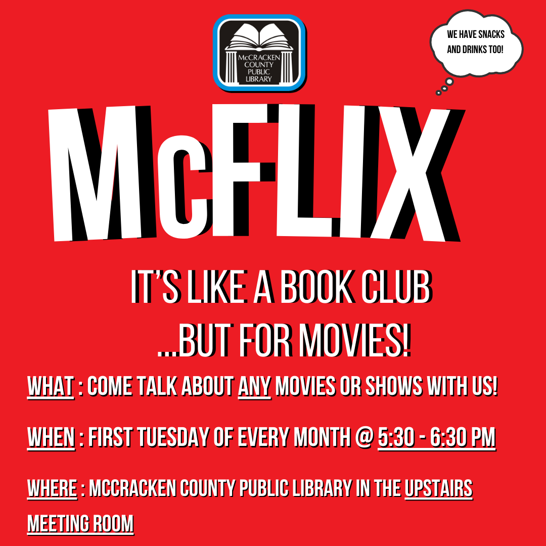 come talk about movies with us! (there will be snacks)